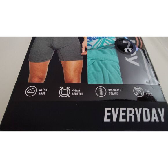 HURLEY 2 PK MEN'S BOXER BRIEF SZ S NIB GREEN SOLID & TROPICAL PRINT - Picture 4 of 8